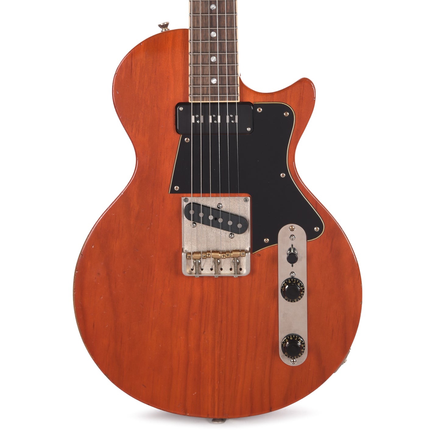 Fano Alt de Facto SP6 Faded Cherry Light Distress w/Mojo Pickups & Stainless Steel Frets Electric Guitars / Solid Body