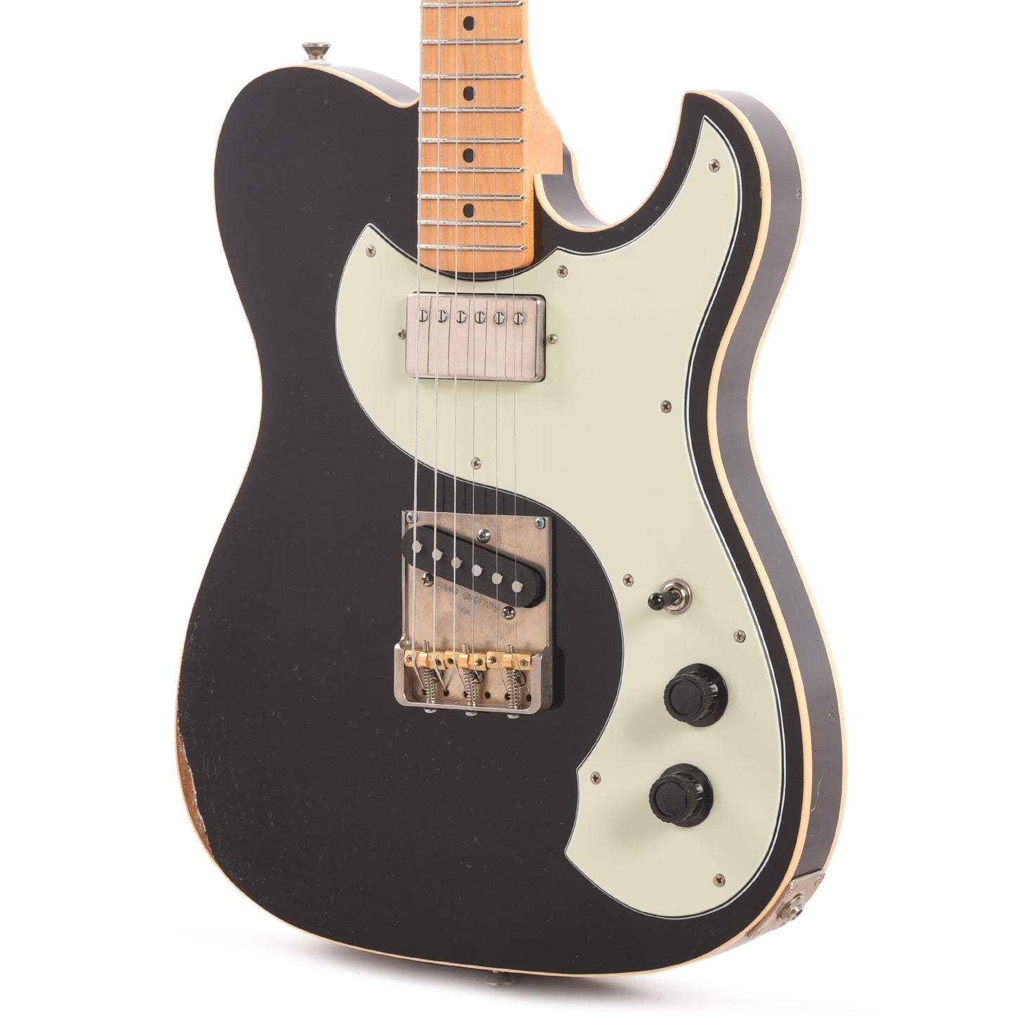 Fano Alt de Facto TC6 Bull Black Light Distress w/McNelly Pickups & Stainless Steel Frets Electric Guitars / Solid Body