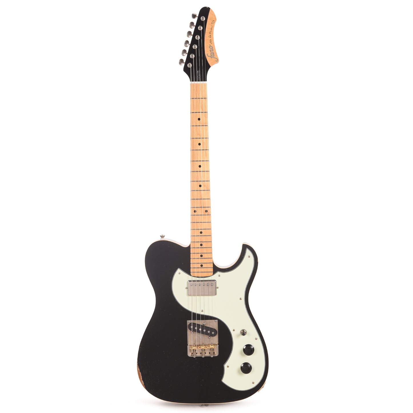 Fano Alt de Facto TC6 Bull Black Light Distress w/McNelly Pickups & Stainless Steel Frets Electric Guitars / Solid Body