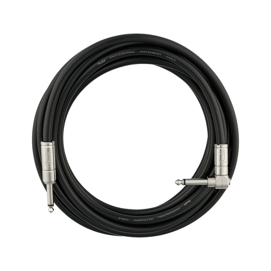 Fender 15' Professional Series Kill Switch Cable Straight/Angle Accessories / Cables