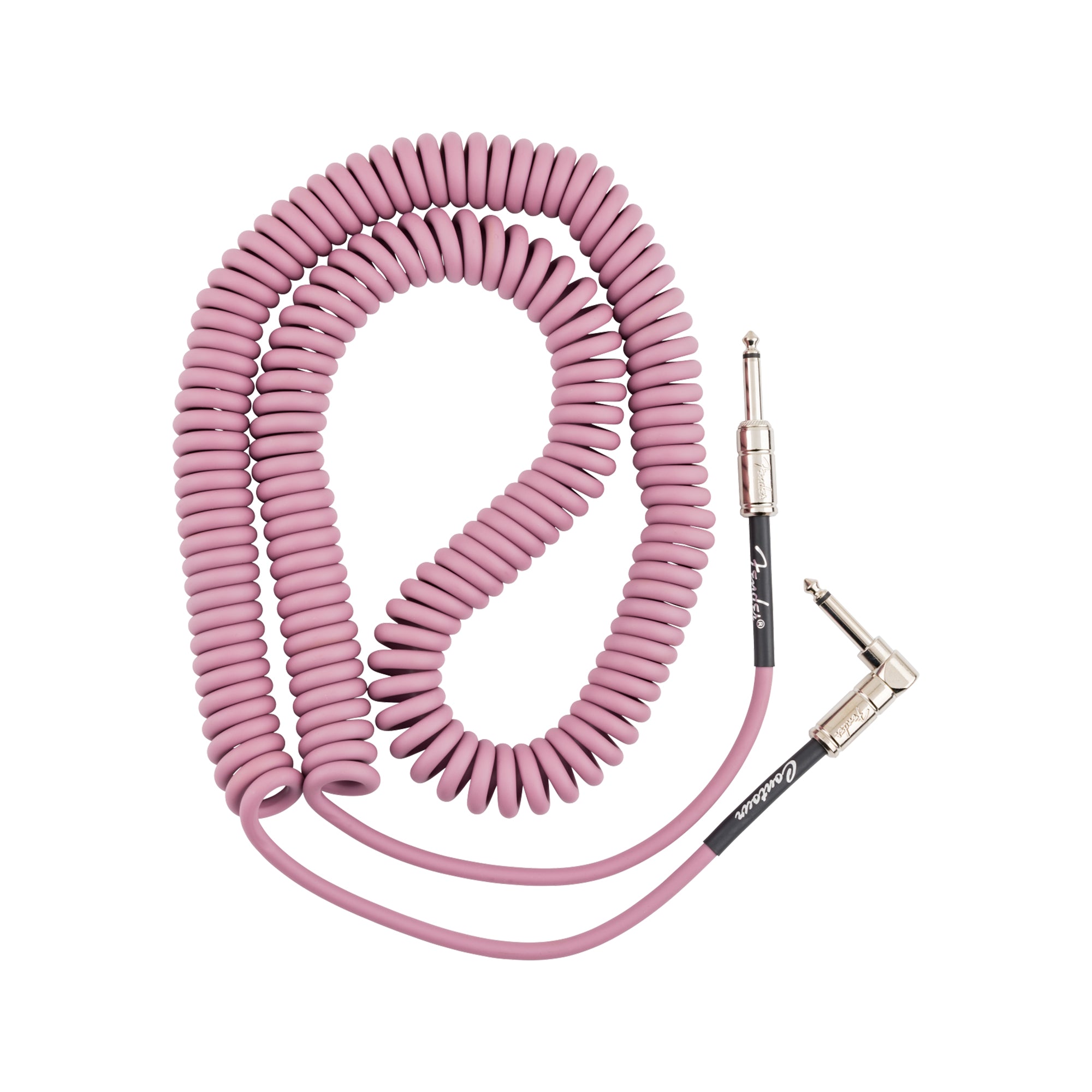 Fender Contour 30' Coiled Cable Burgundy Mist Accessories / Cables