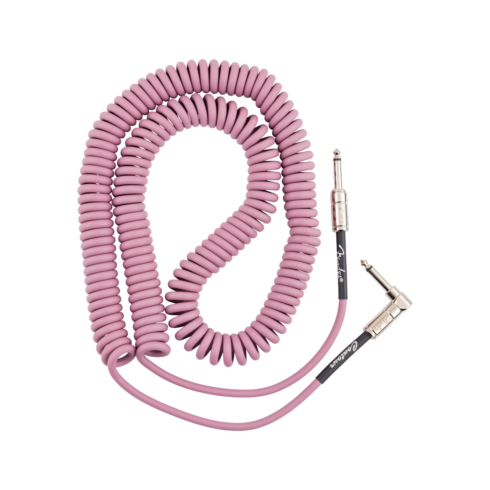 Fender Contour 30' Coiled Cable Burgundy Mist Accessories / Cables