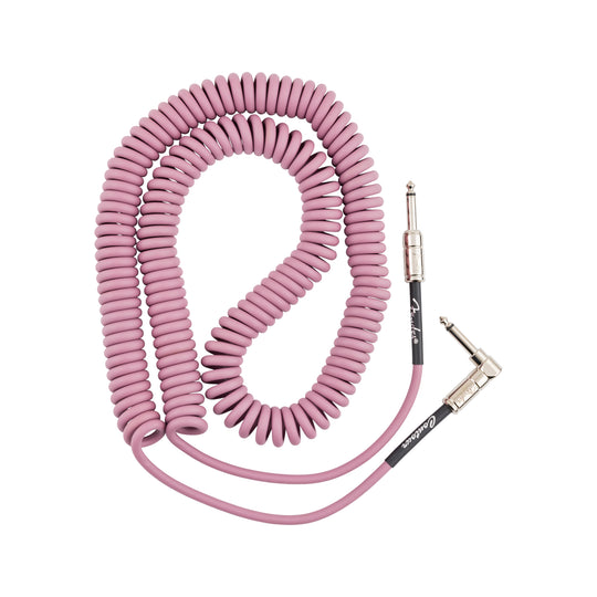 Fender Contour 30' Coiled Cable Burgundy Mist Accessories / Cables