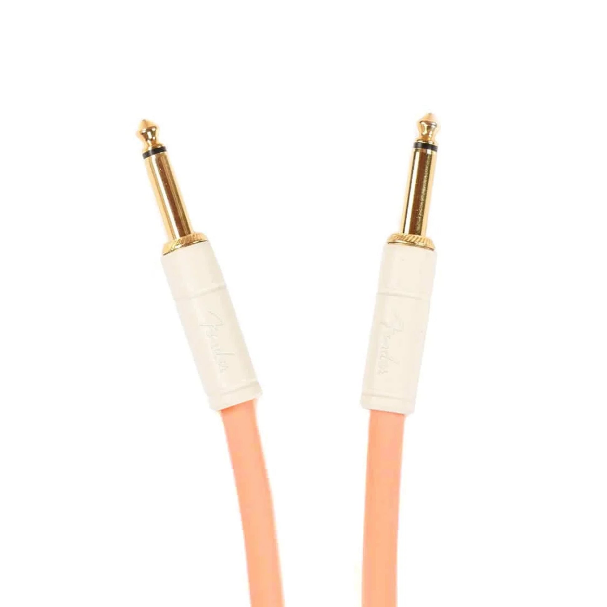 Fender Deluxe Instrument Cable Pacific Peach 10' Straight-Straight Accessories / Cables