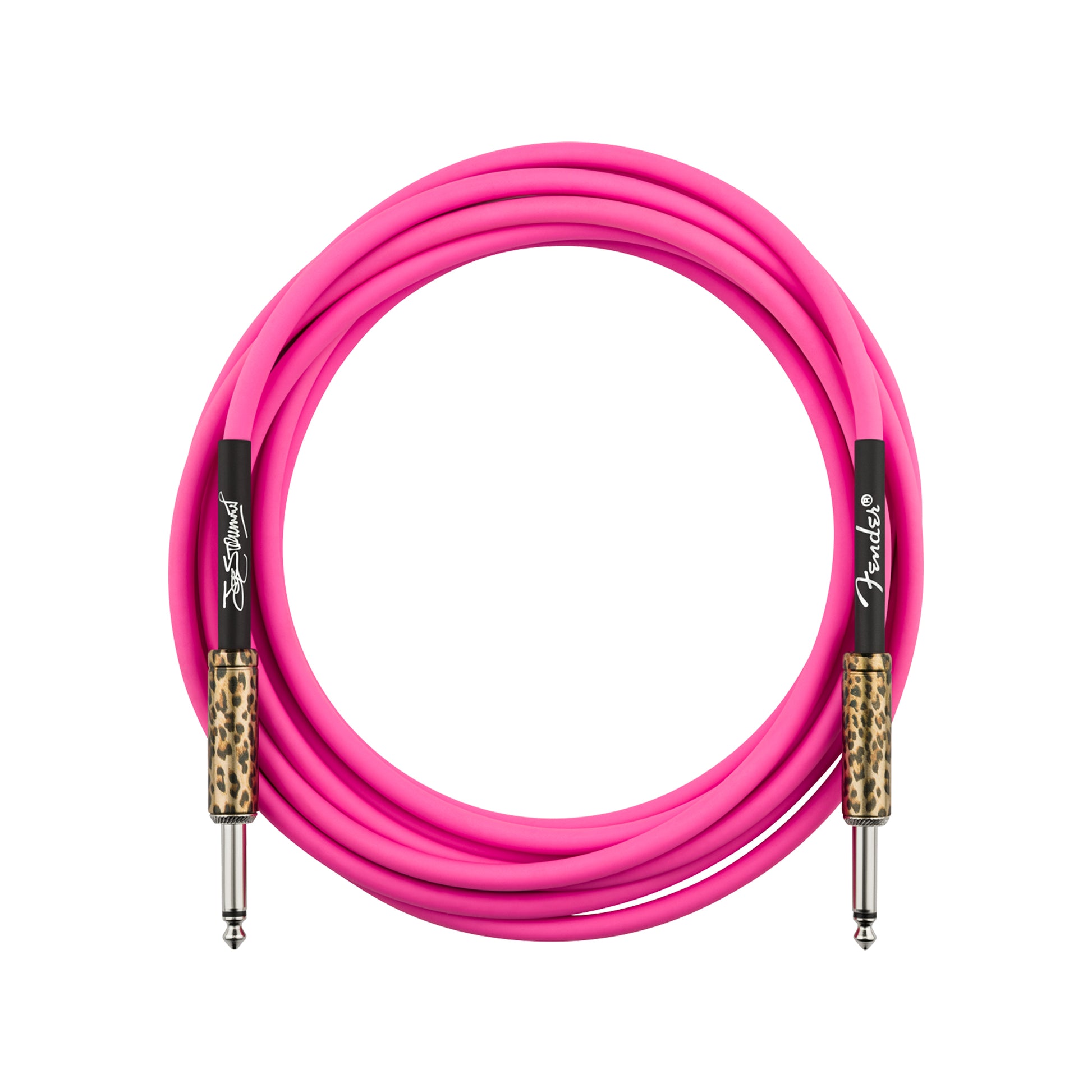 Fender Joe Strummer 13' Instrument Cable Pink Leopard Accessories / Cables