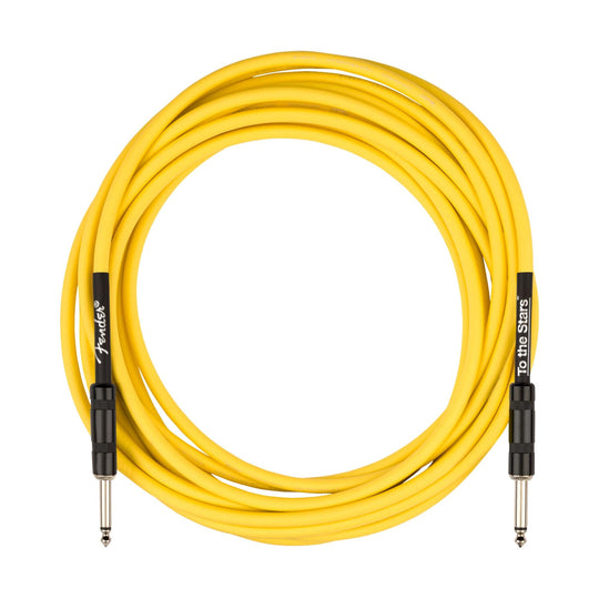 Fender Tom DeLonge 18.6' To The Stars Instrument Cable Graffiti Yellow Accessories / Cables