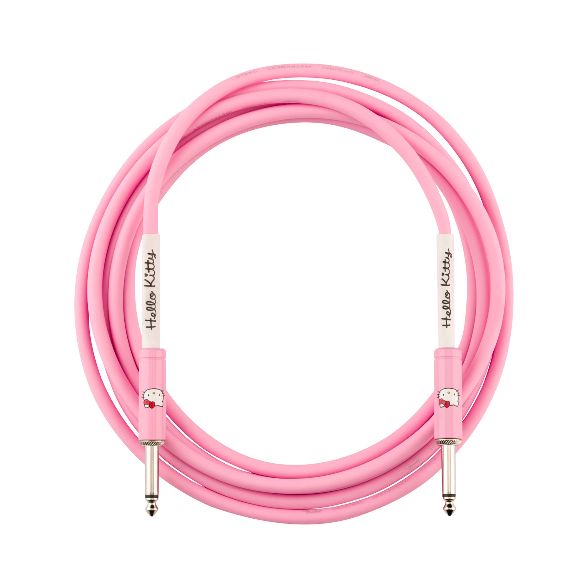 Fender x Hello Kitty 10' Instrument Cable Pink Accessories / Cables