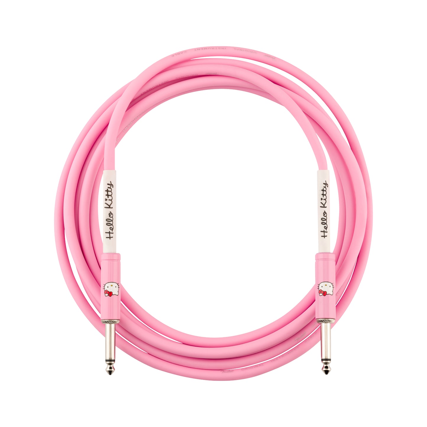 Fender x Hello Kitty 10' Instrument Cable Pink Accessories / Cables