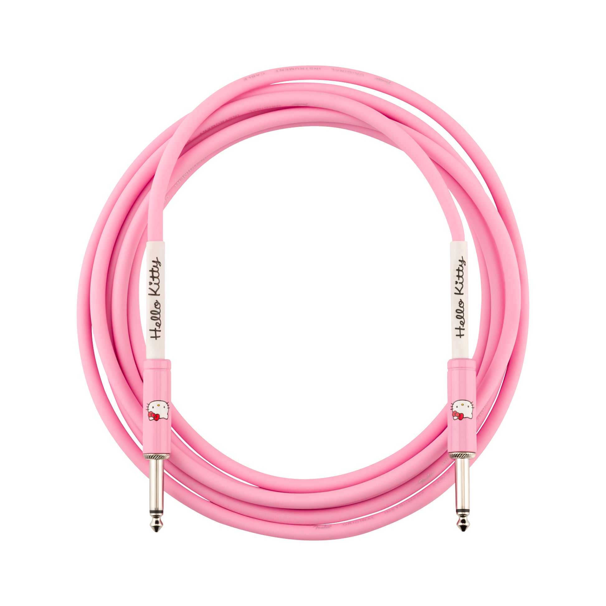 Fender x Hello Kitty 10' Instrument Cable Pink Accessories / Cables