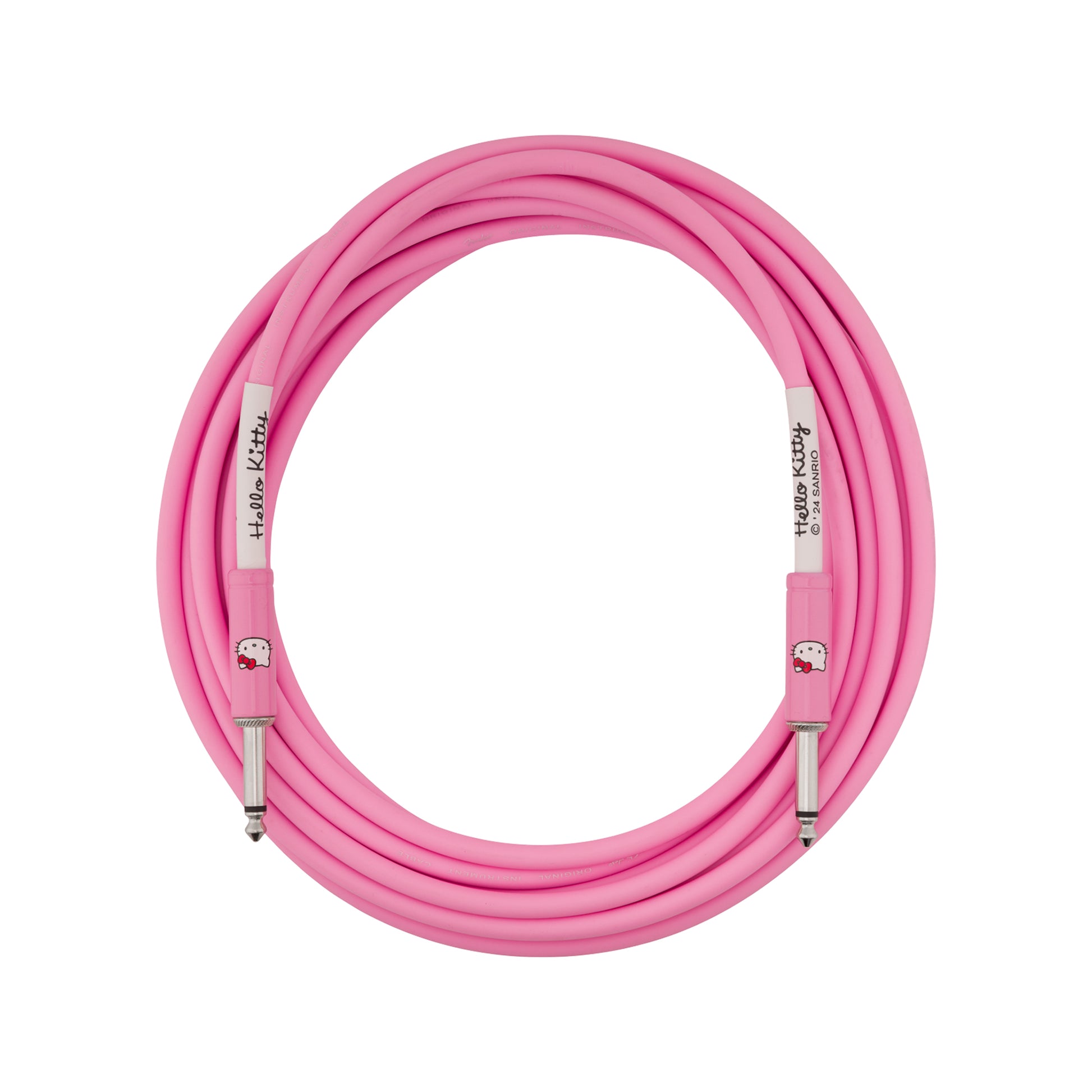 Fender x Hello Kitty 18.6' Instrument Cable Pink Accessories / Cables