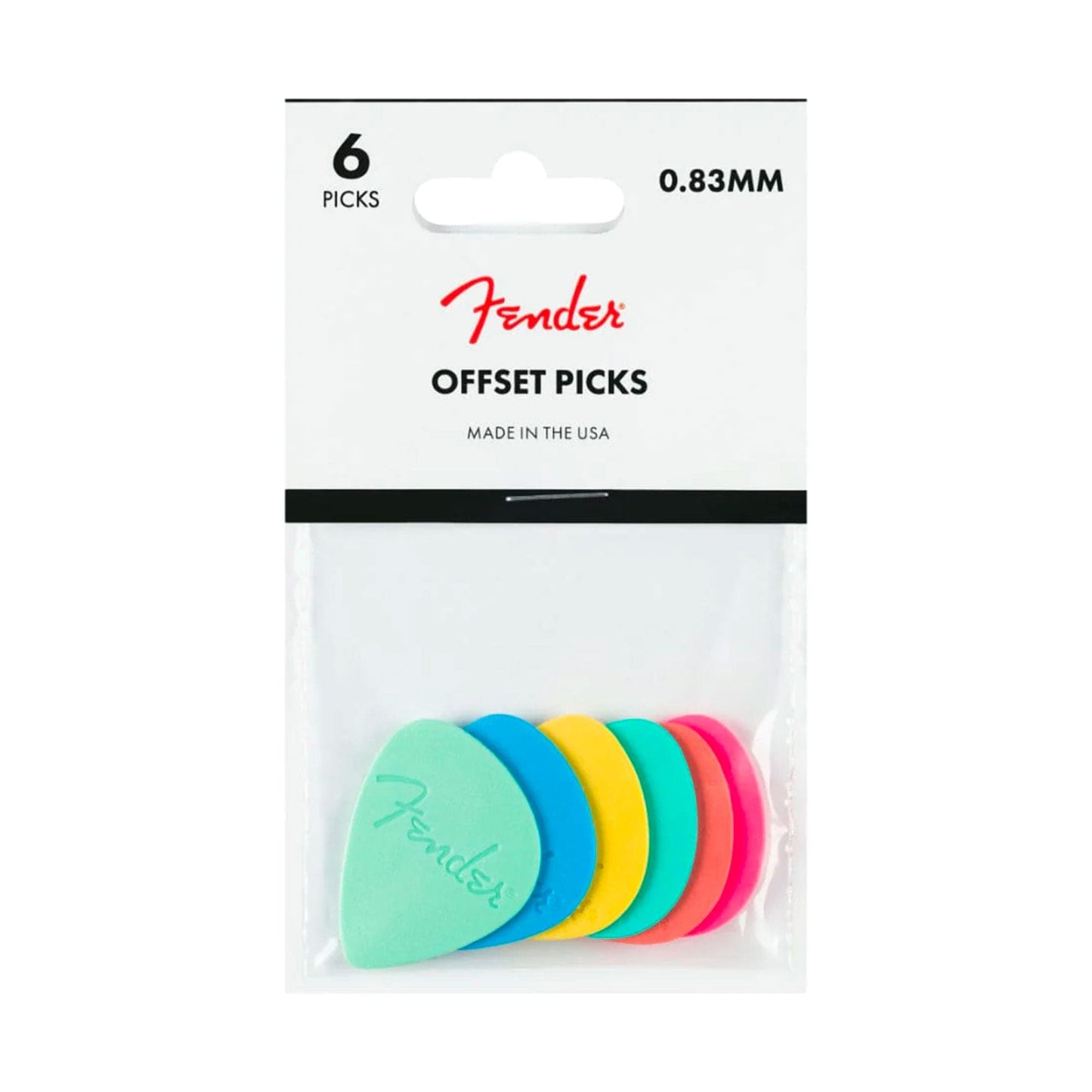 Fender Offset Picks Multi-Color (6) Accessories / Picks