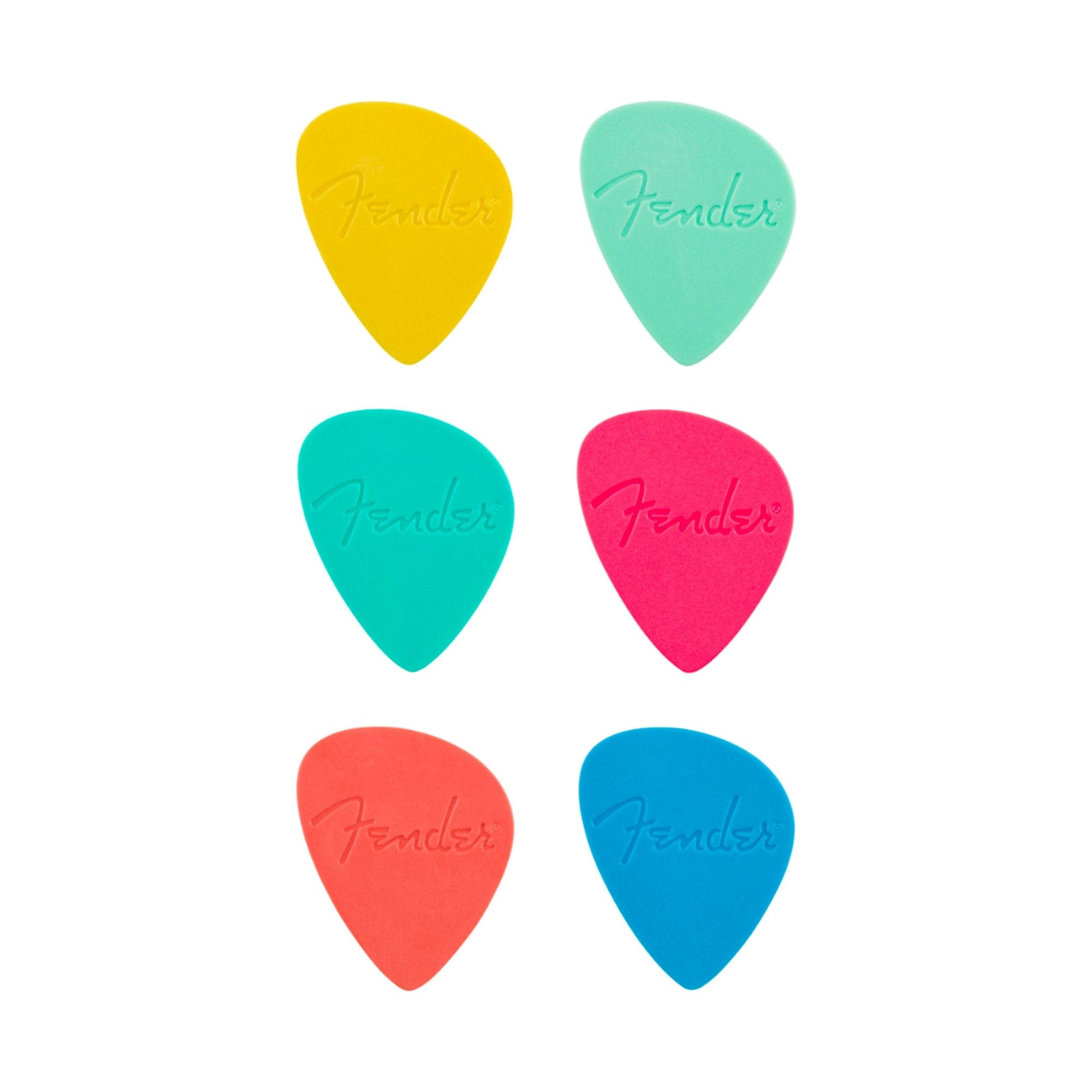 Fender Offset Picks Multi-Color (6) Accessories / Picks