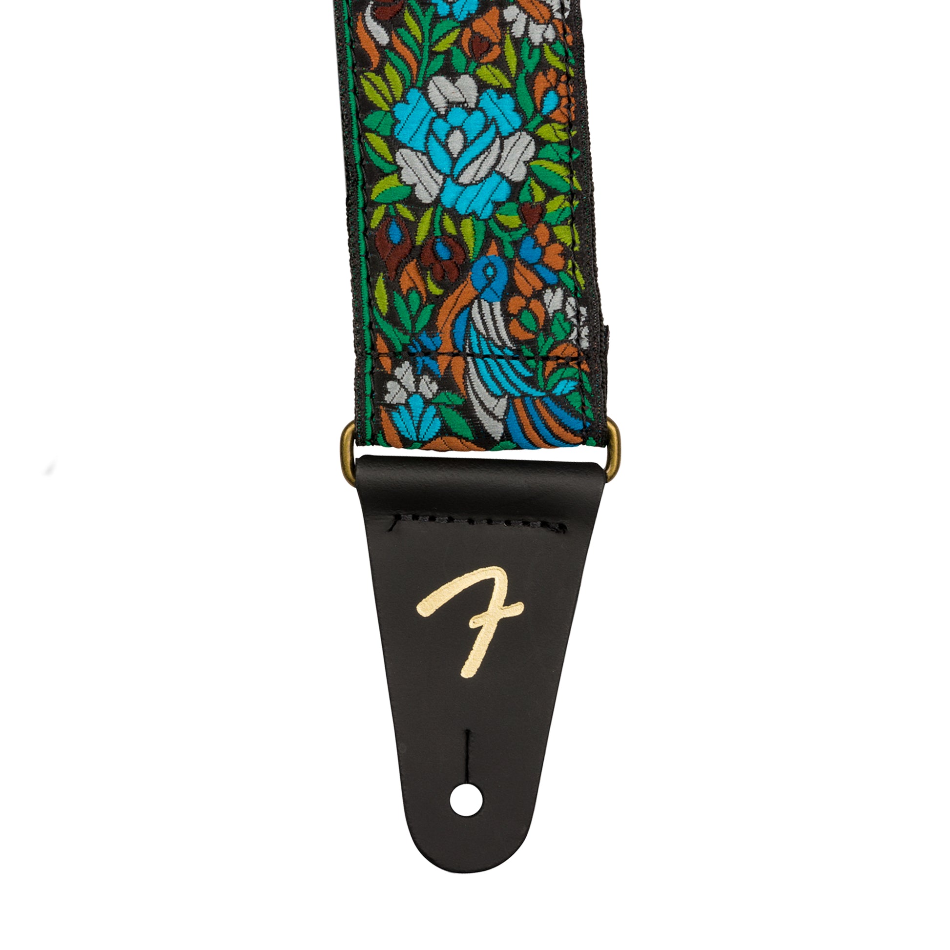 Fender Mosaic Jacquard Strap Green Accessories / Straps