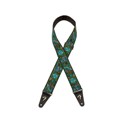 Fender Mosaic Jacquard Strap Green Accessories / Straps