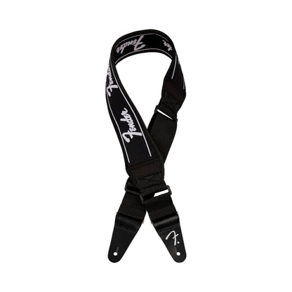 Fender Swell Neoprene Logo Strap Running Logo Black 2.5" Accessories / Straps