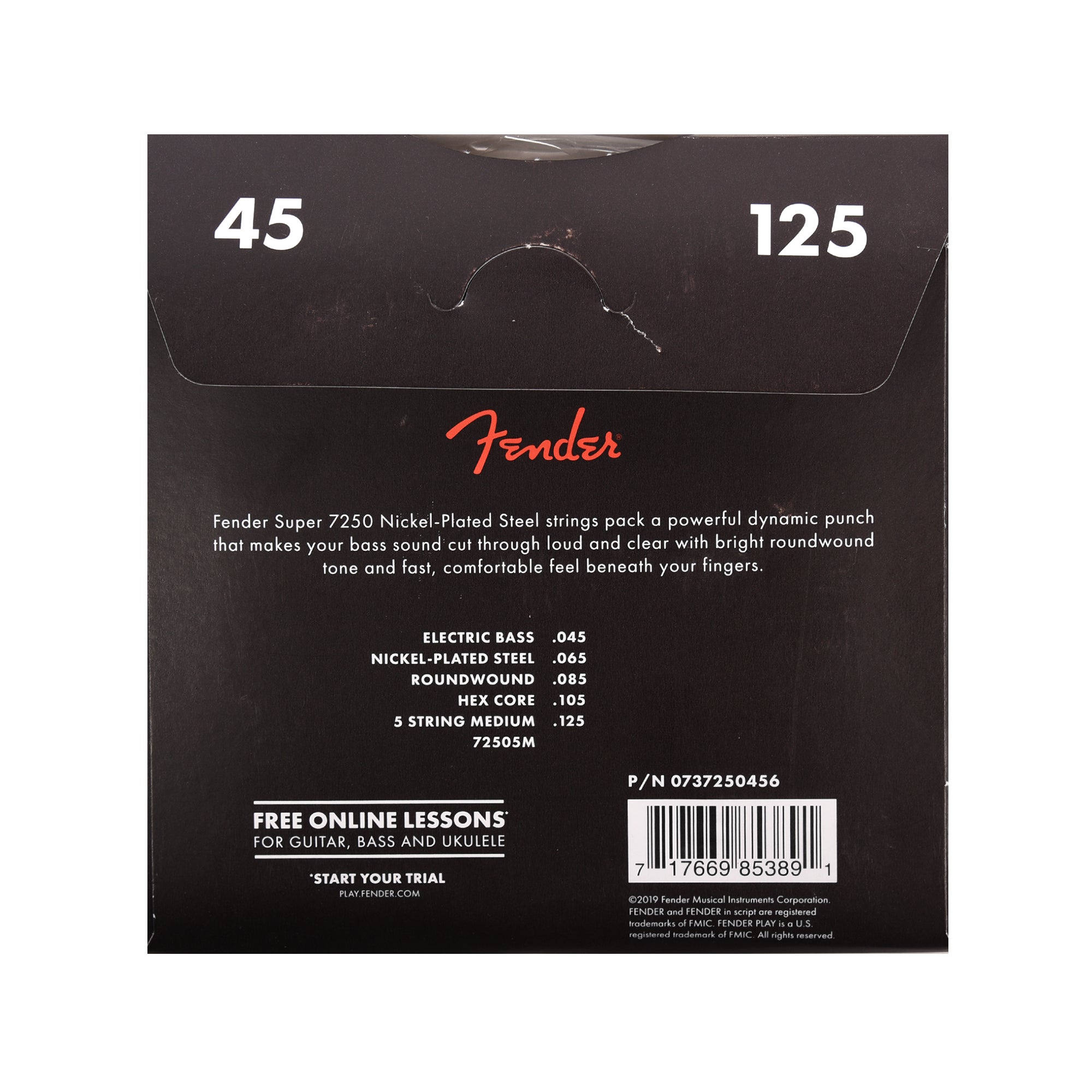 Fender 7250-5M Pure Nickel Round Wound Medium 45-125 Accessories / Strings / Bass Strings