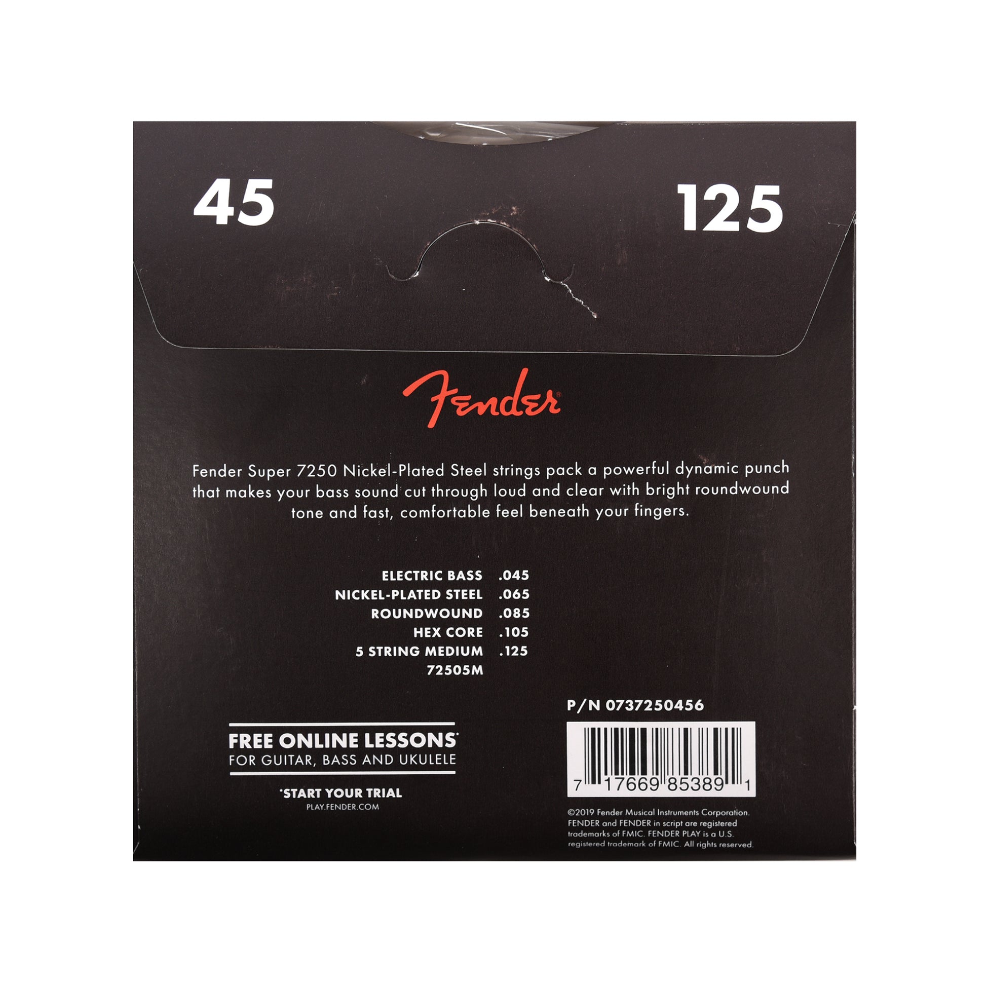 Fender 7250-5M Pure Nickel Round Wound Medium 45-125 Accessories / Strings / Bass Strings