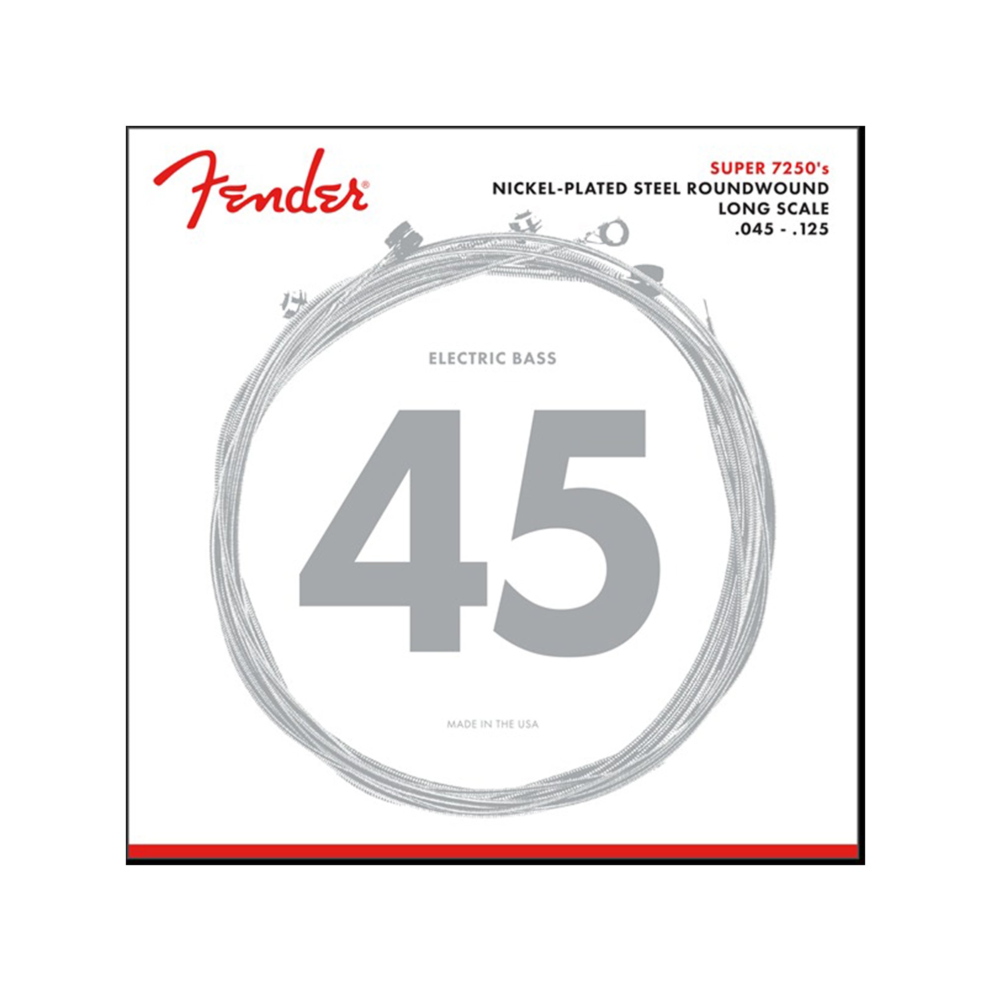 Fender 7250-5M Pure Nickel Round Wound Medium 45-125 Accessories / Strings / Bass Strings