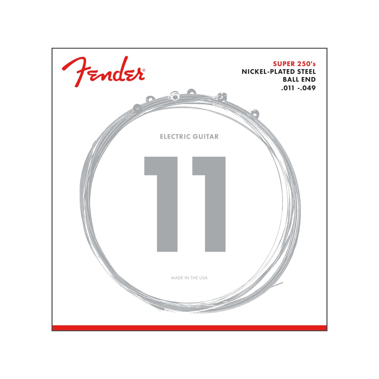 Fender 250M Nickel Plated Electric Guitar Strings 11-49 Accessories / Strings / Guitar Strings