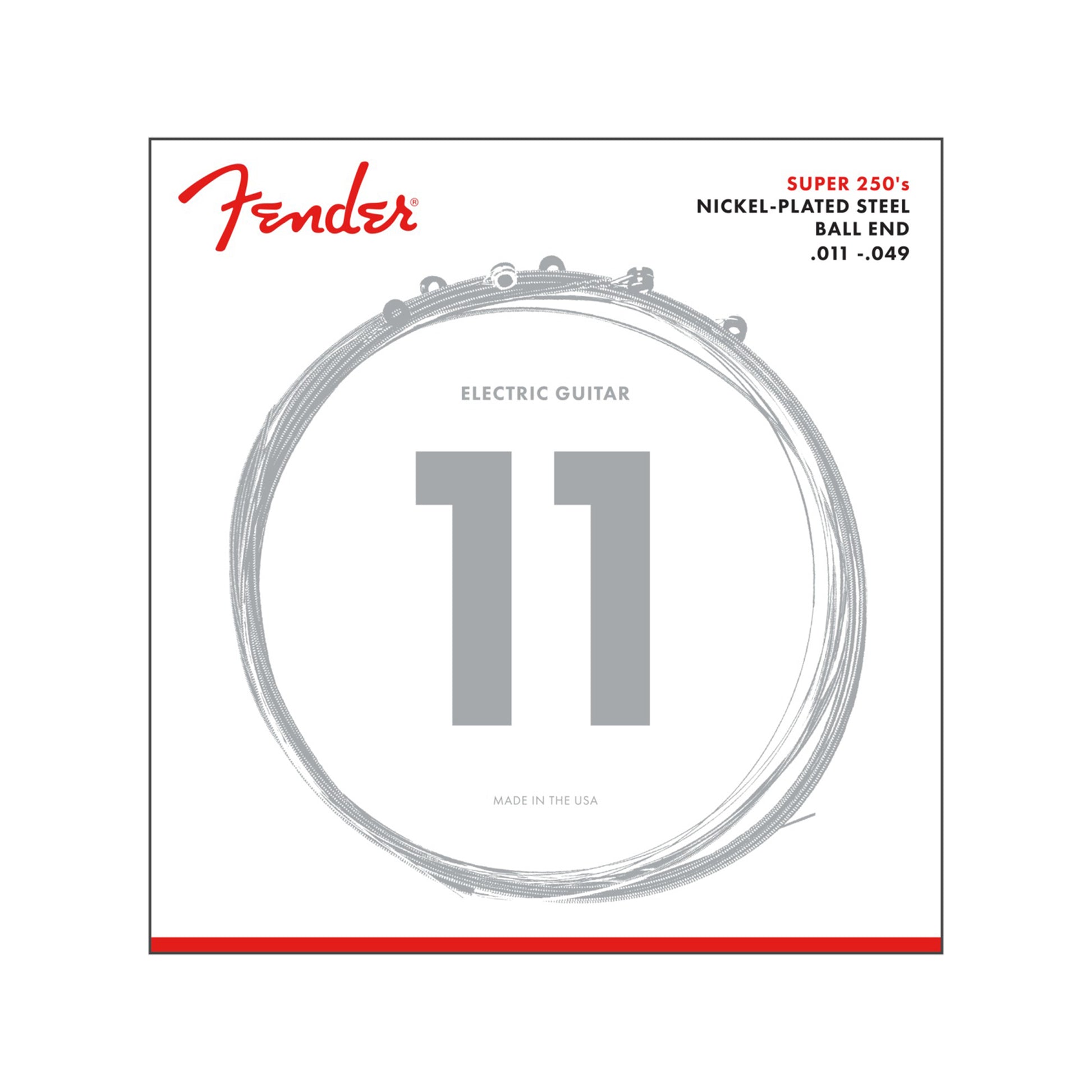 Fender 250M Nickel Plated Electric Guitar Strings 11-49 Accessories / Strings / Guitar Strings