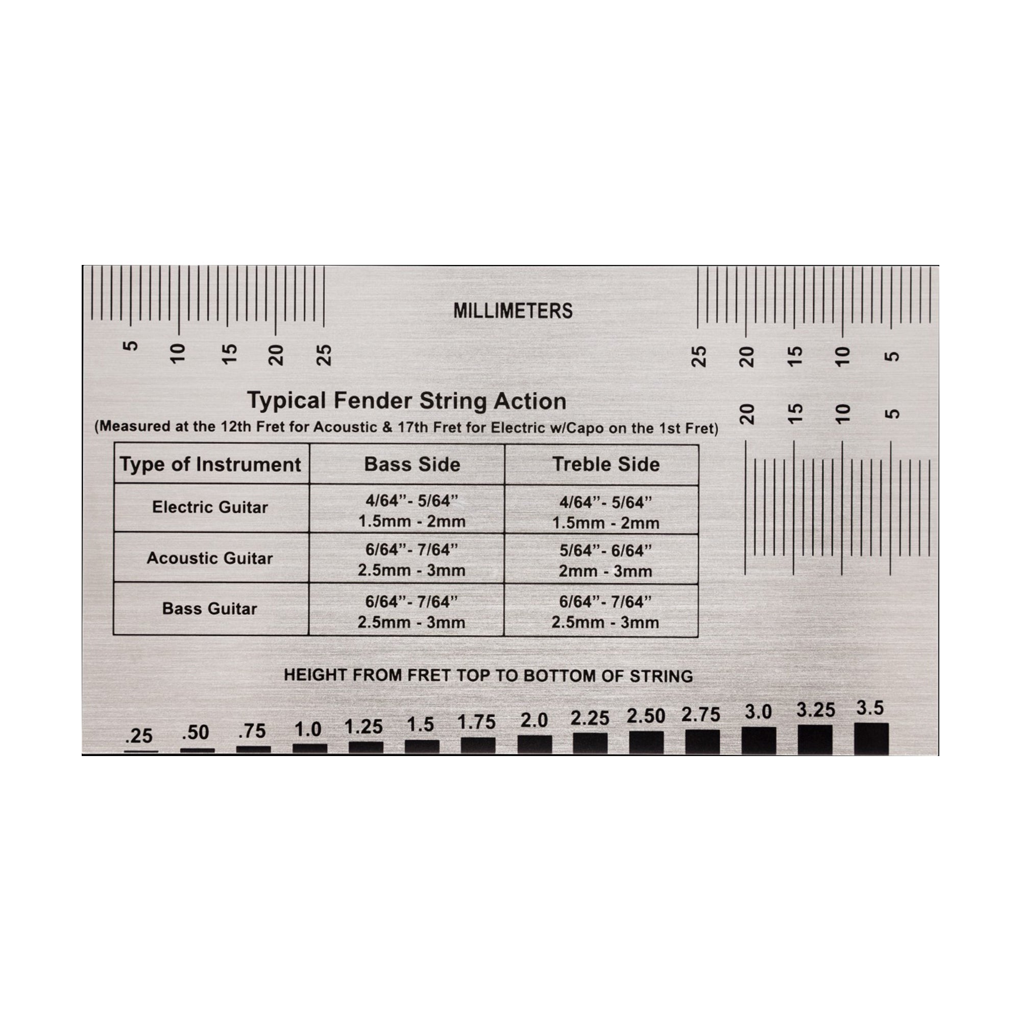 Cycle Level String Fender String Action Gauge – Chicago Music Exchange