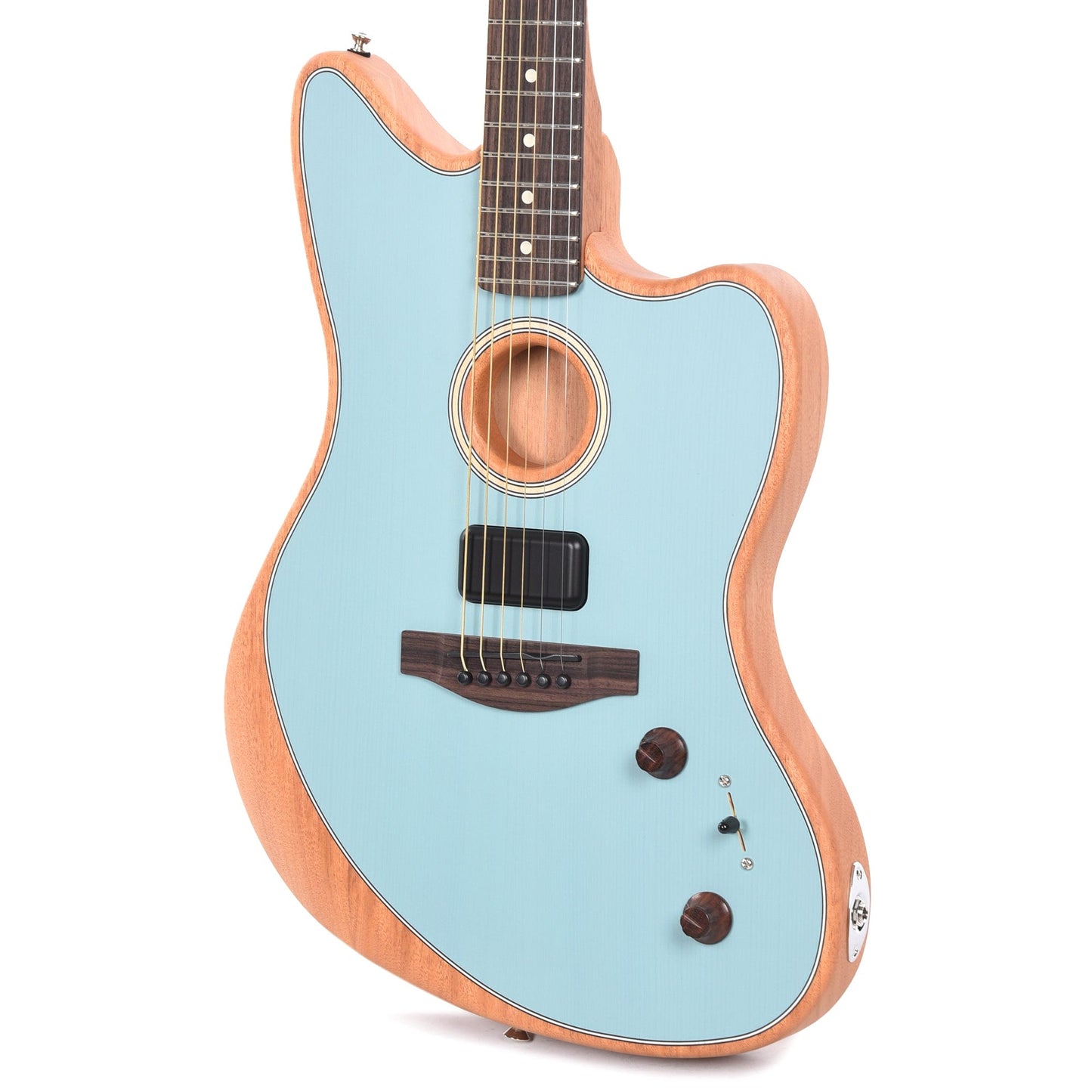 Fender Acoustasonic Player Jazzmaster Ice Blue Acoustic Guitars / Built-in Electronics