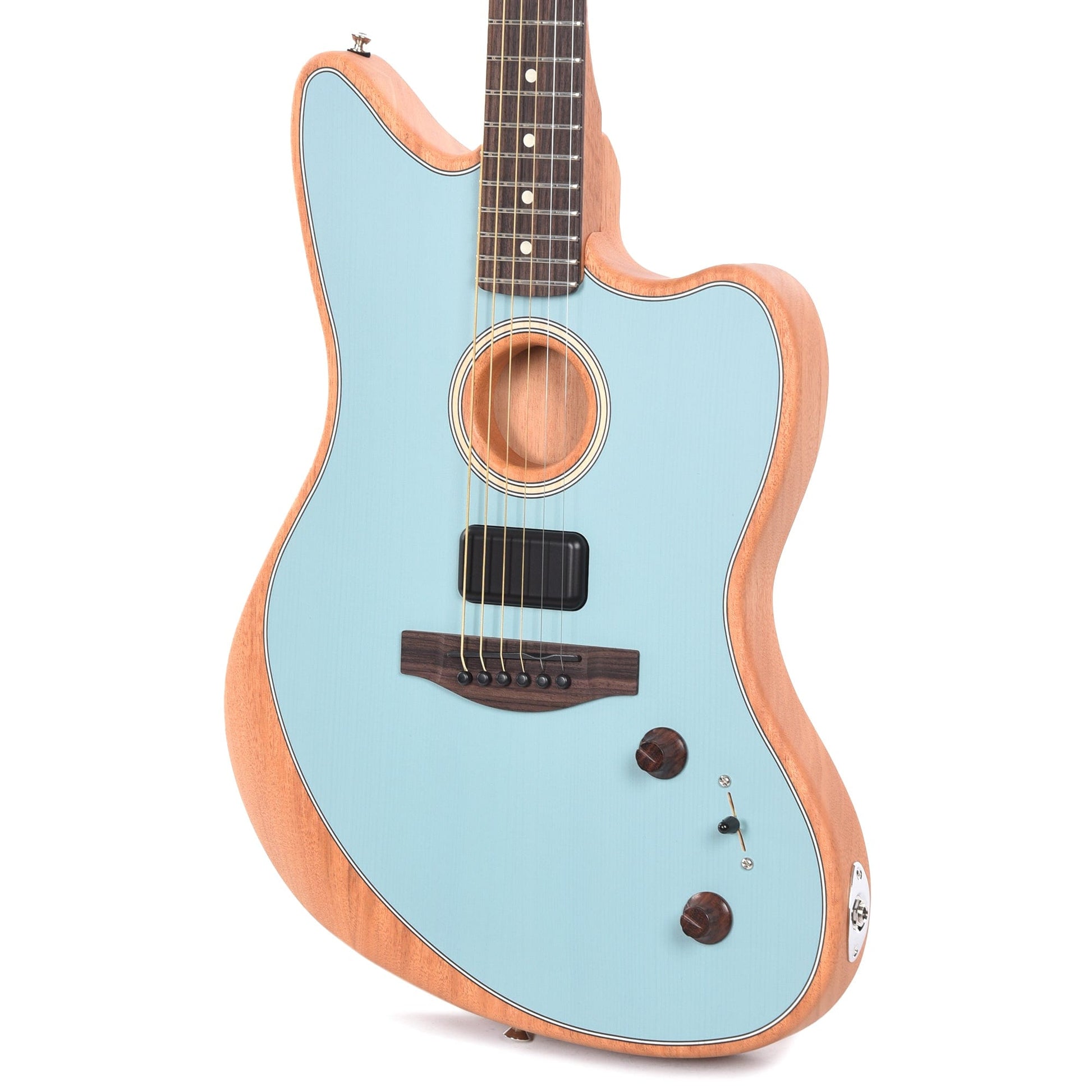 Fender Acoustasonic Player Jazzmaster Ice Blue Acoustic Guitars / Built-in Electronics