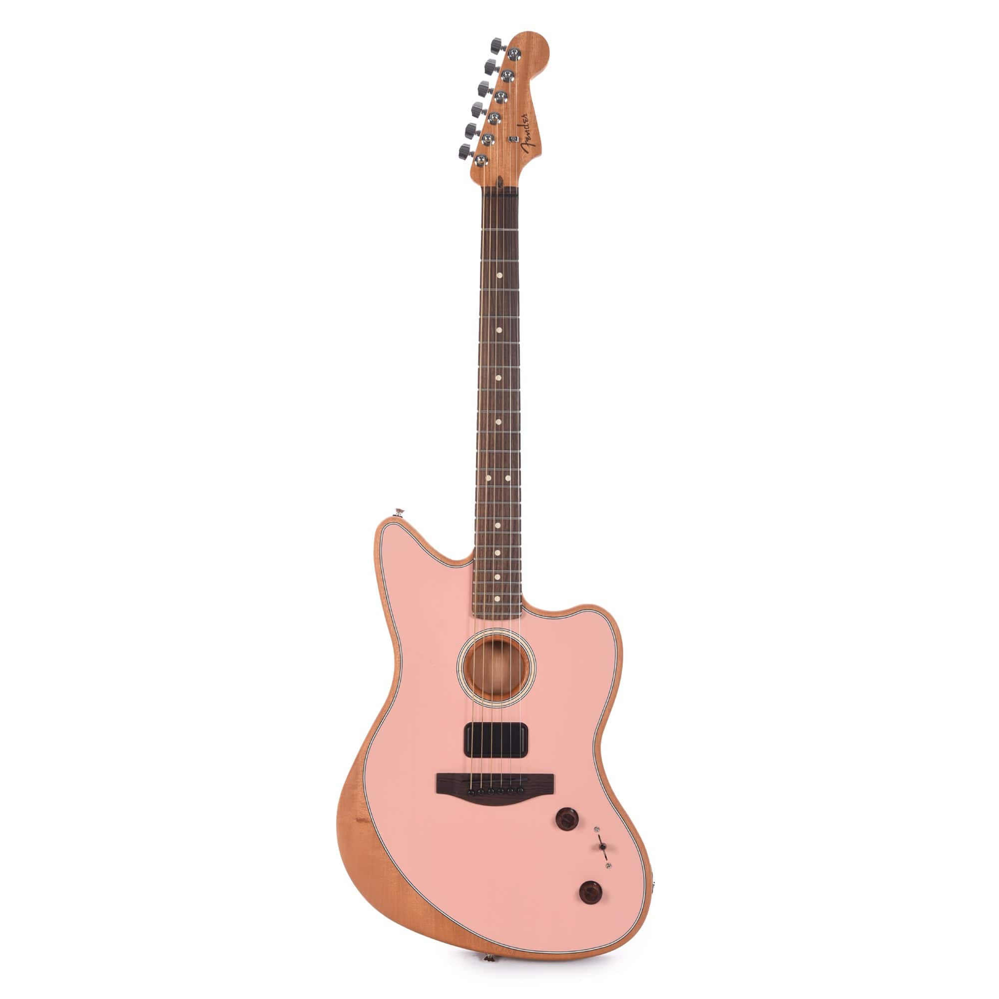 Fender Acoustasonic Player Jazzmaster Shell Pink – Chicago Music Exchange