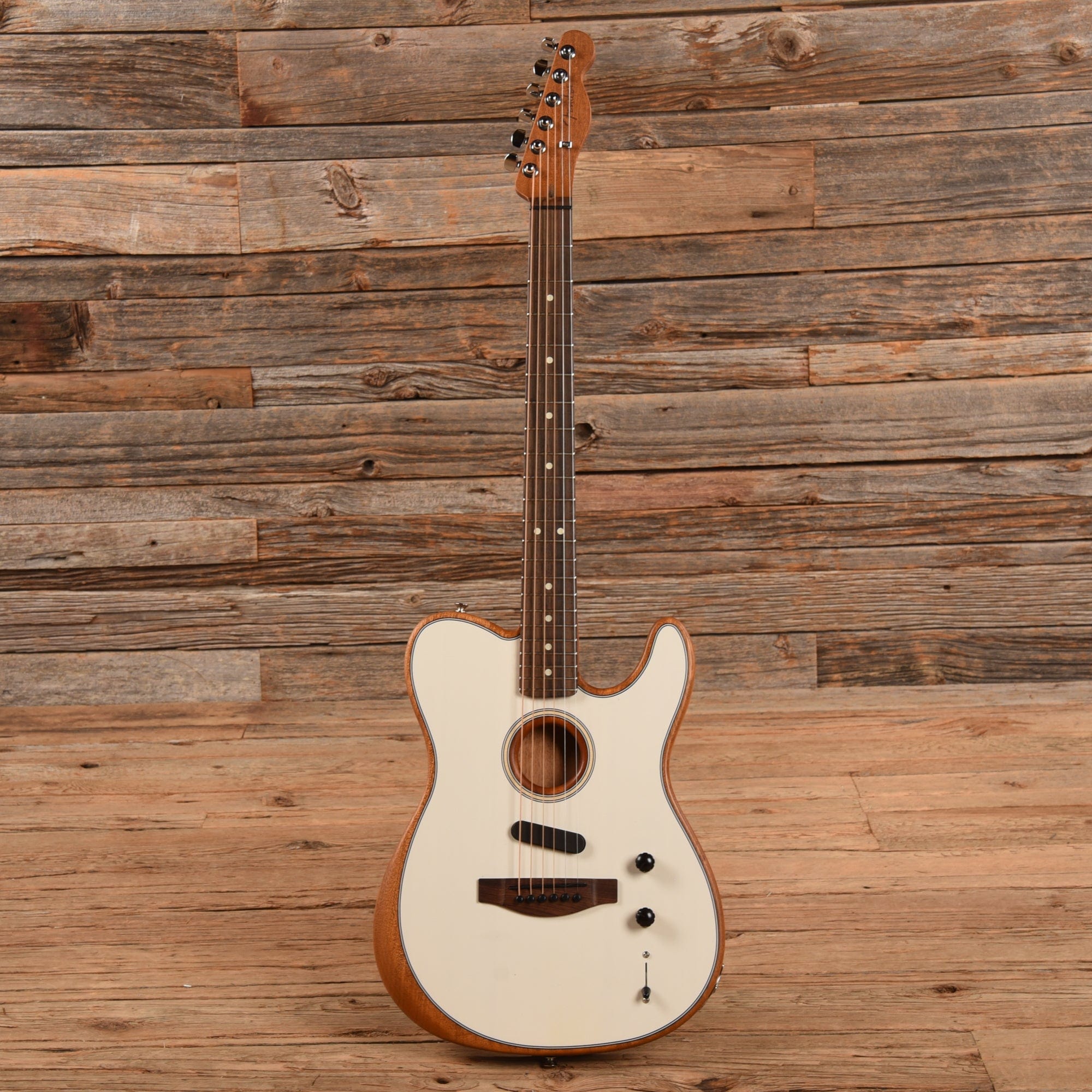 Fender Acoustasonic Player Telecaster Arctic White 2022 Acoustic Guitars / Built-in Electronics