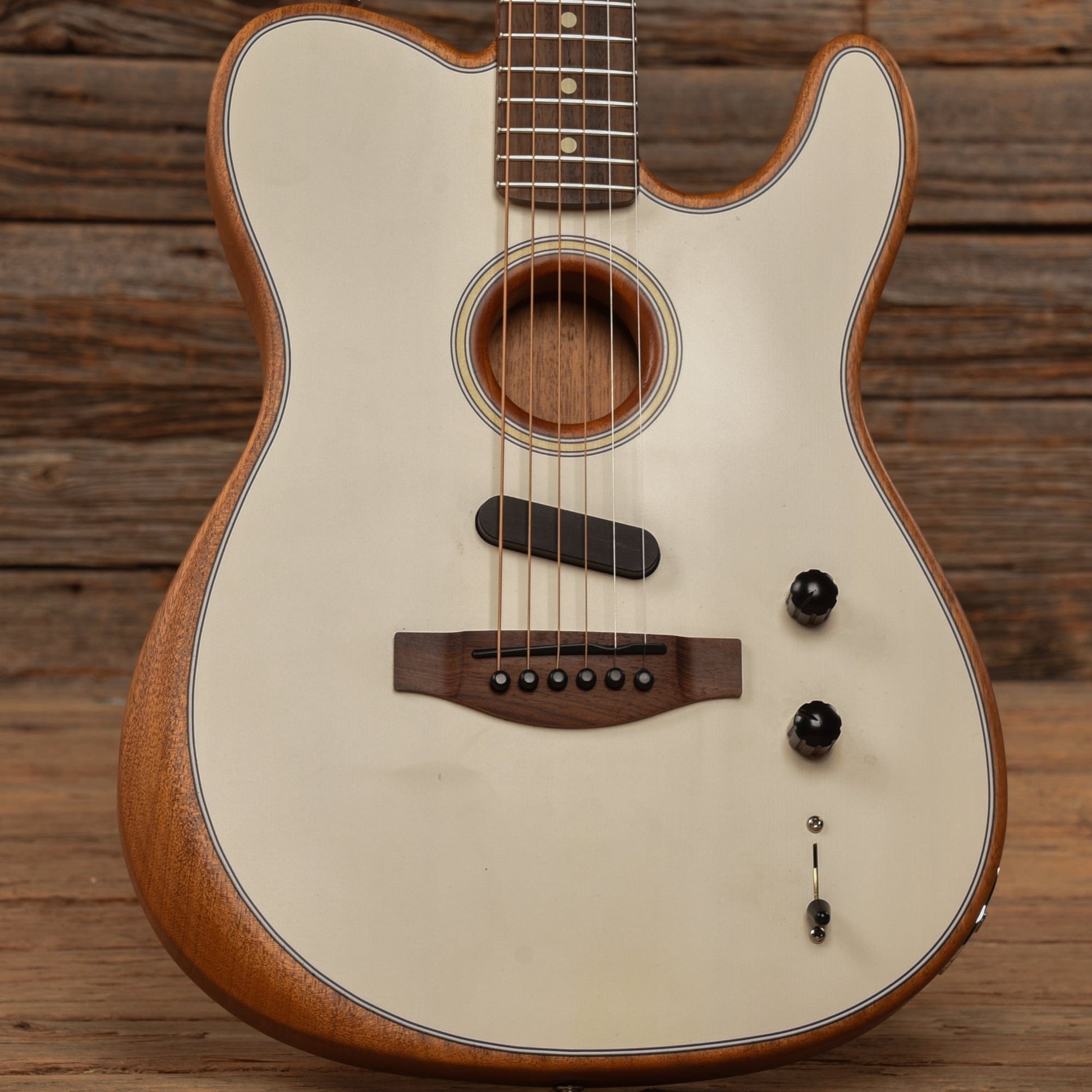 Fender Acoustasonic Player Telecaster Arctic White 2022 Acoustic Guitars / Built-in Electronics