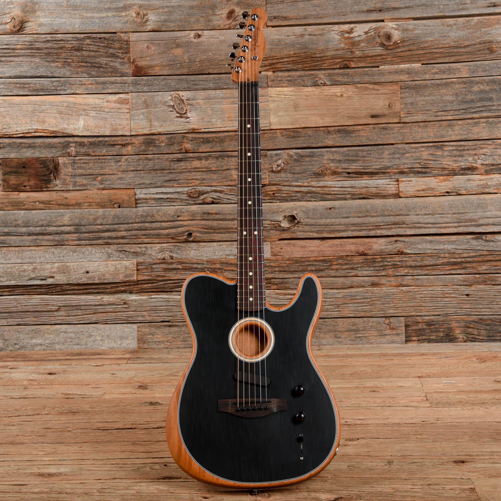 Fender Acoustasonic Player Telecaster Black 2022 Acoustic Guitars / Built-in Electronics