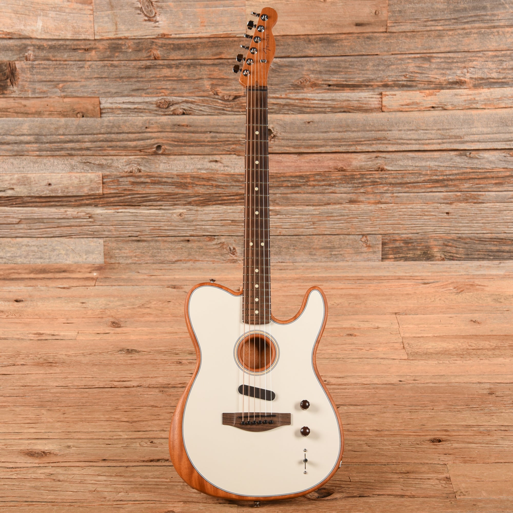 Fender Acoustasonic Player Telecaster White 2022 Acoustic Guitars / Built-in Electronics