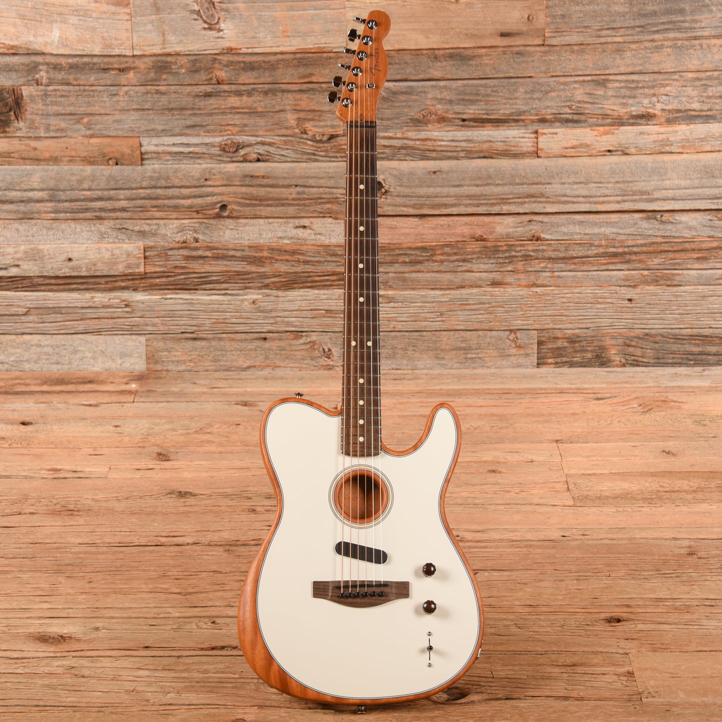 Fender Acoustasonic Player Telecaster White 2022 Acoustic Guitars / Built-in Electronics
