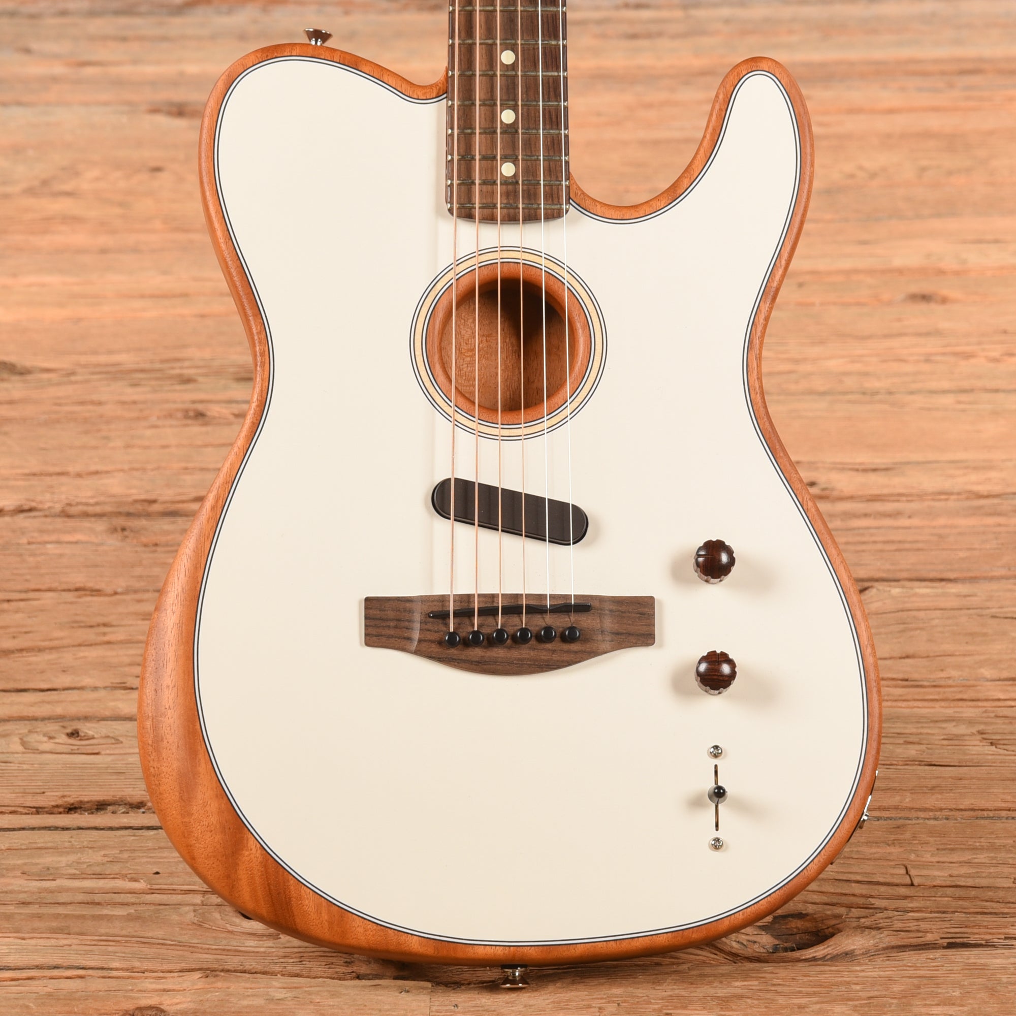 Fender Acoustasonic Player Telecaster White 2022 Acoustic Guitars / Built-in Electronics