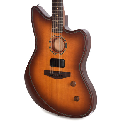 Fender Acoustasonic Standard Jazzmaster Honey Burst Acoustic Guitars / Built-in Electronics
