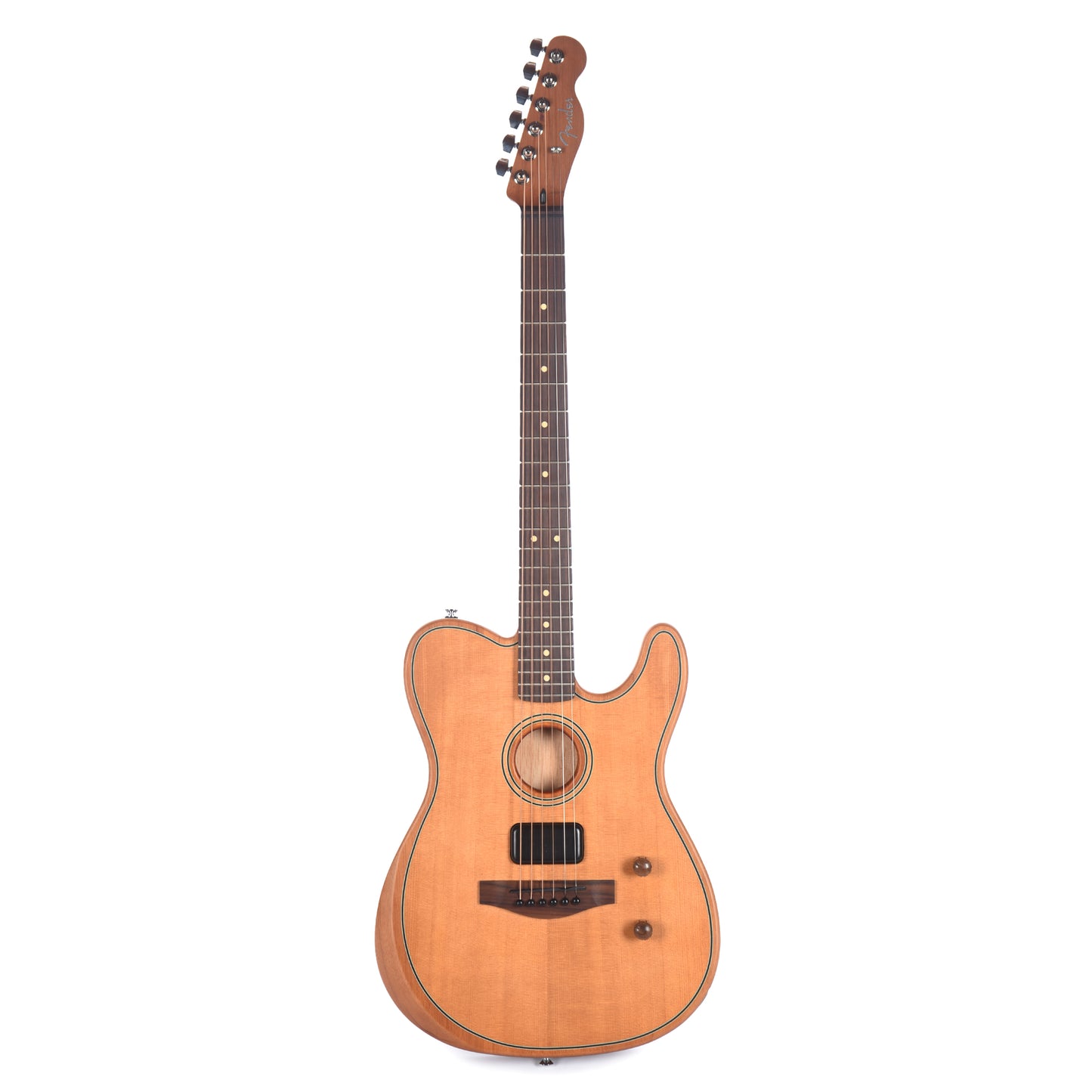 Fender Acoustasonic Standard Telecaster Aged Natural Acoustic Guitars / Built-in Electronics