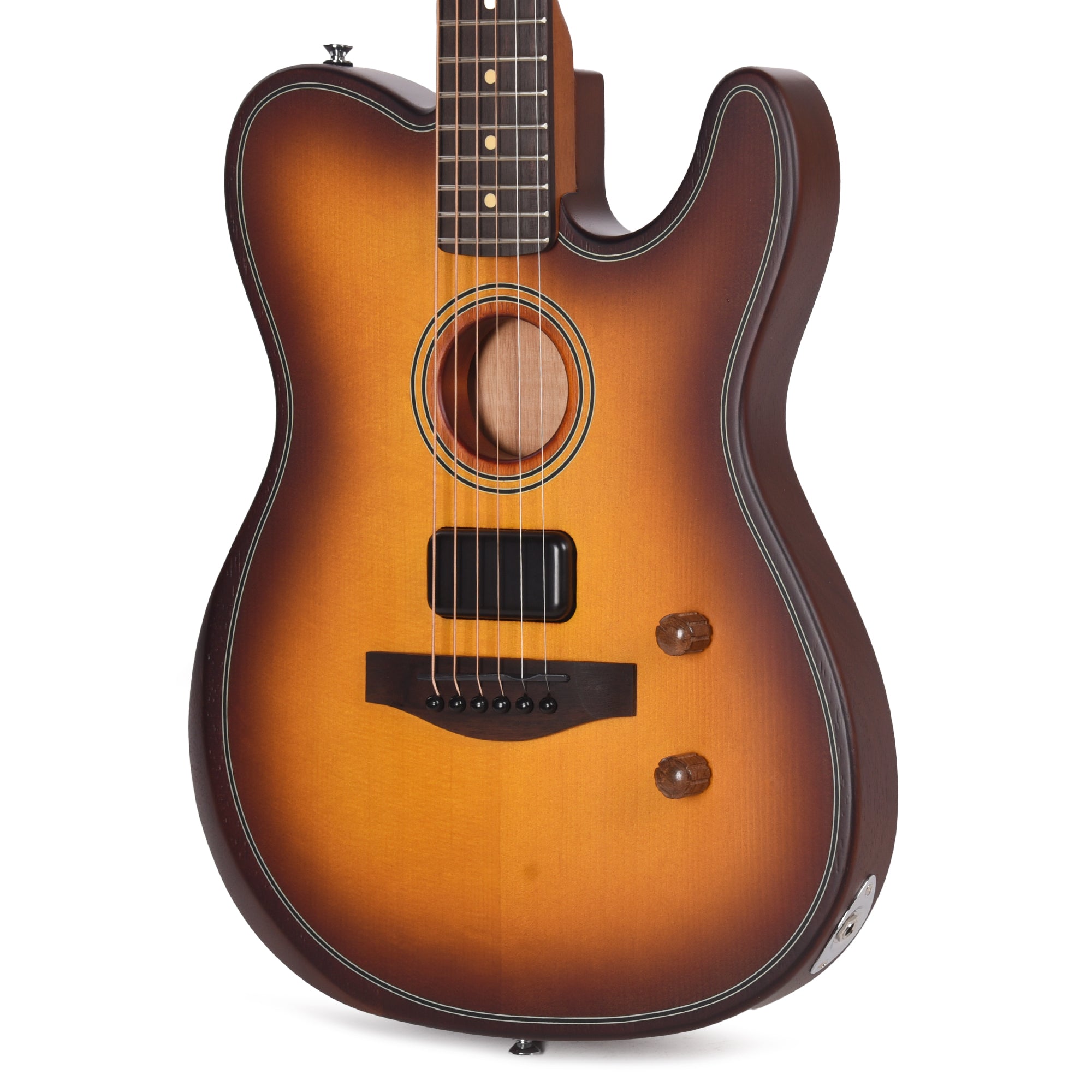 Fender Acoustasonic Standard Telecaster Honey Burst Acoustic Guitars / Built-in Electronics