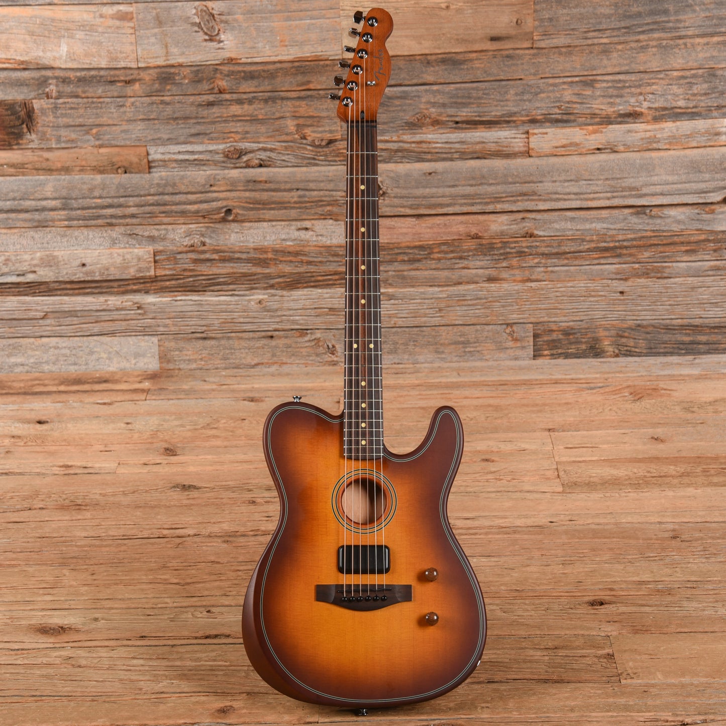 Fender Acoustasonic Standard Telecaster Sunburst Acoustic Guitars / Built-in Electronics