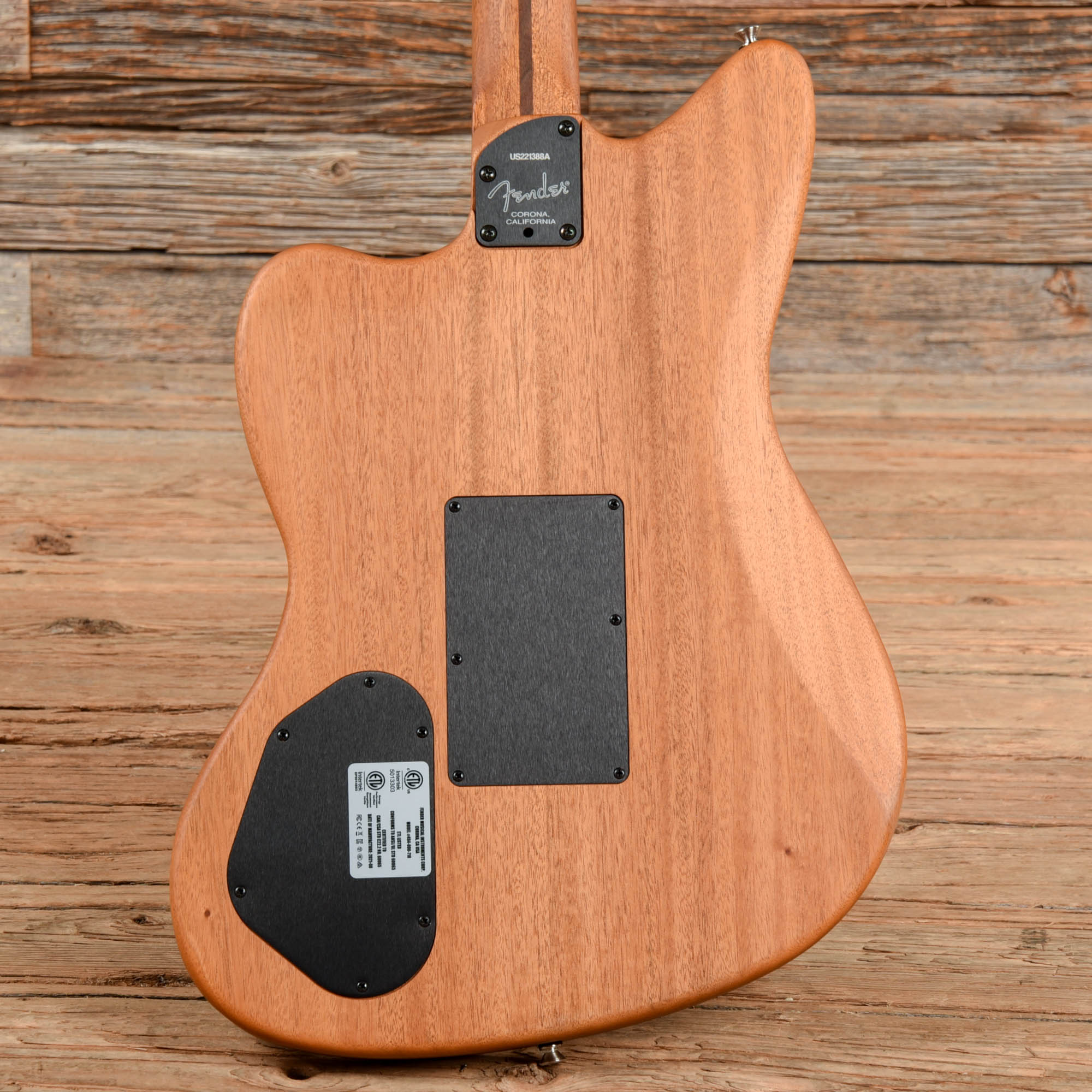 Fender American Acoustasonic Jazzmaster Black 2022 Acoustic Guitars / Built-in Electronics