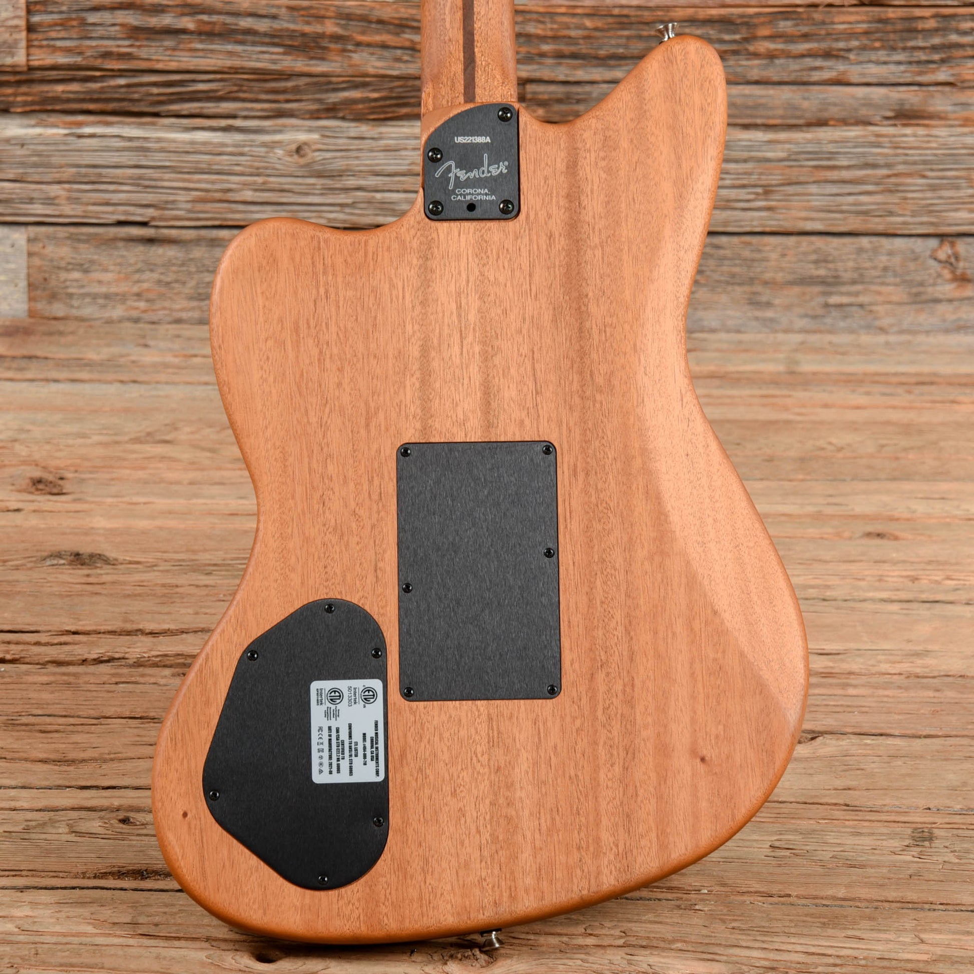 Fender American Acoustasonic Jazzmaster Black 2022 Acoustic Guitars / Built-in Electronics