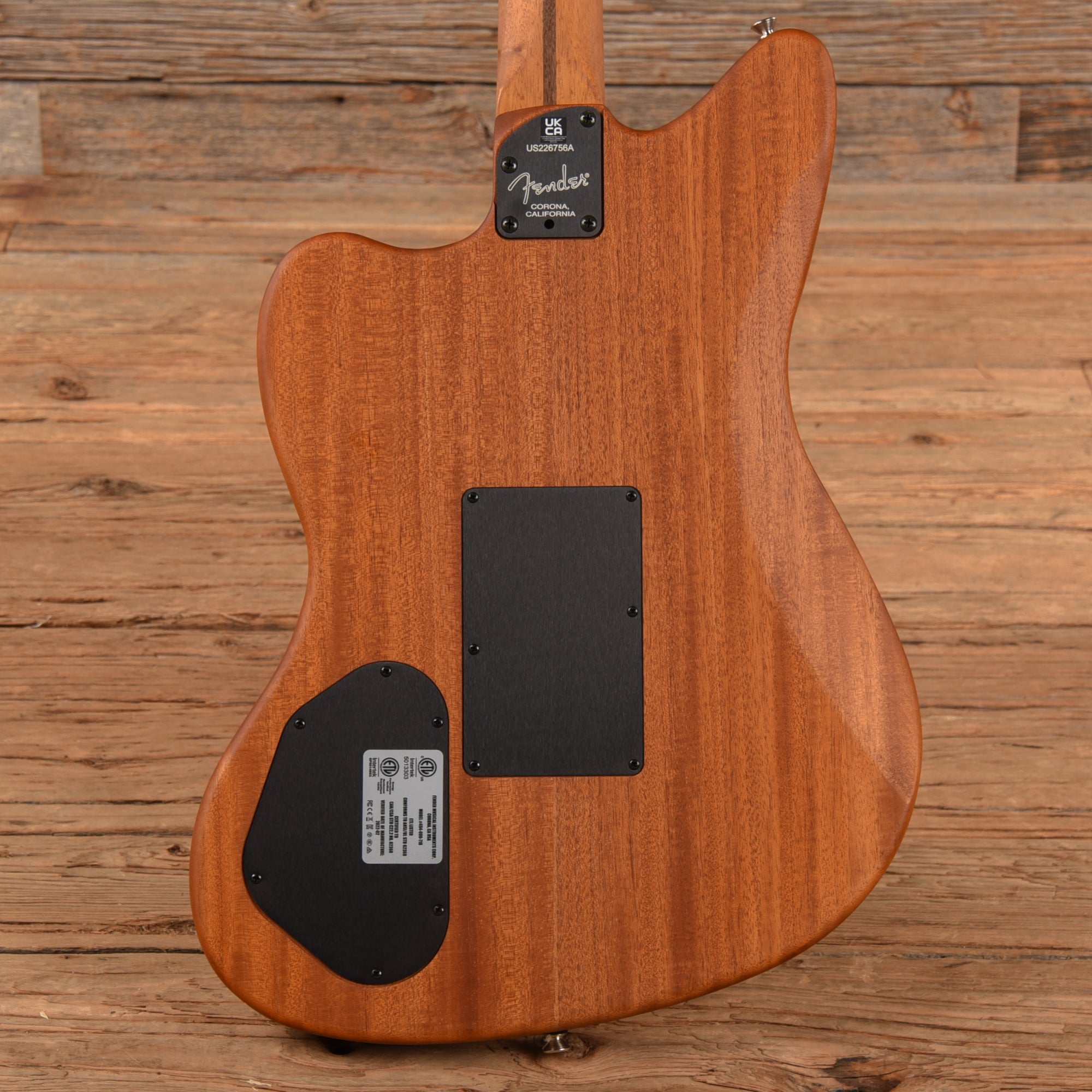Fender American Acoustasonic Jazzmaster Black Paisley 2022 Acoustic Guitars / Built-in Electronics