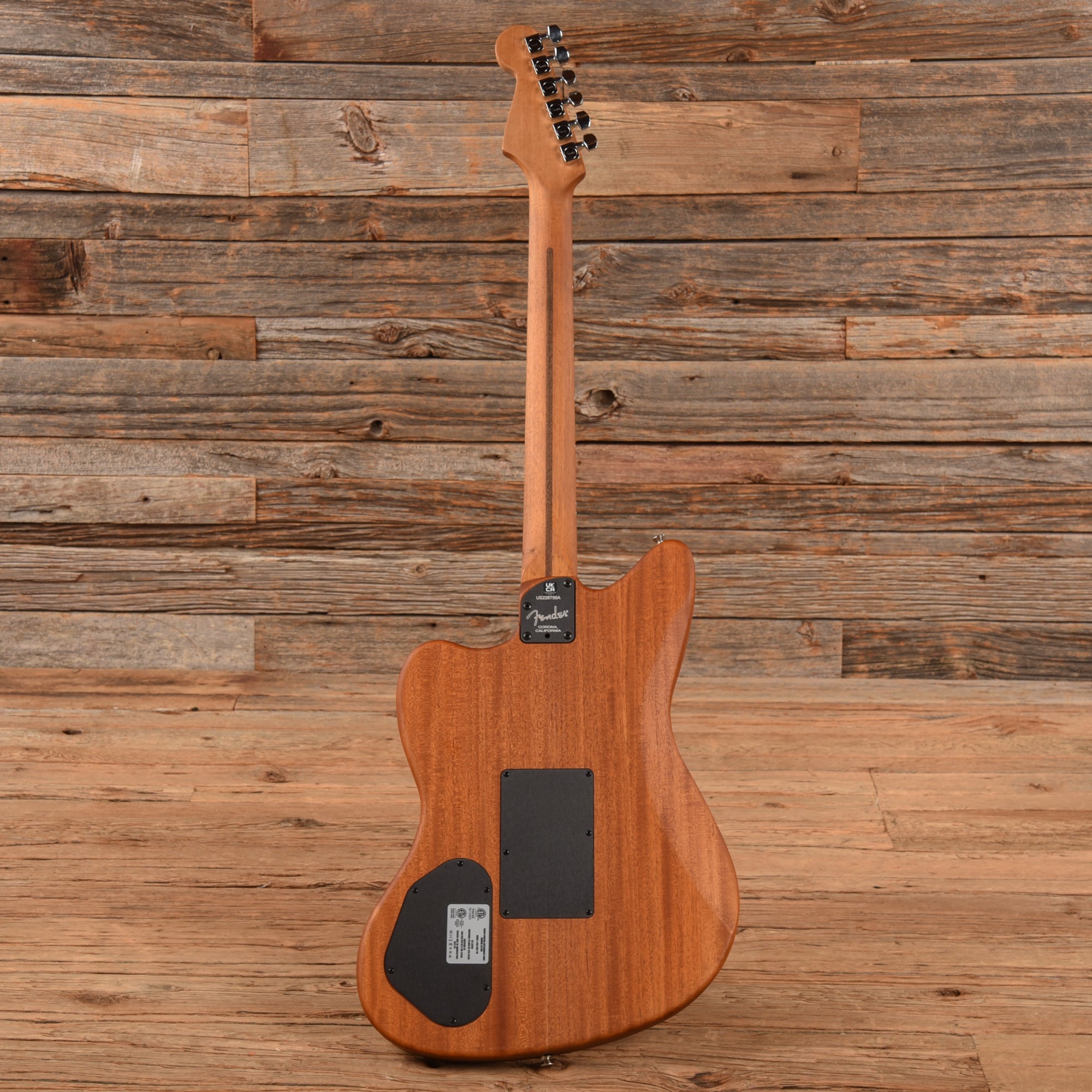 Fender American Acoustasonic Jazzmaster Black Paisley 2022 Acoustic Guitars / Built-in Electronics