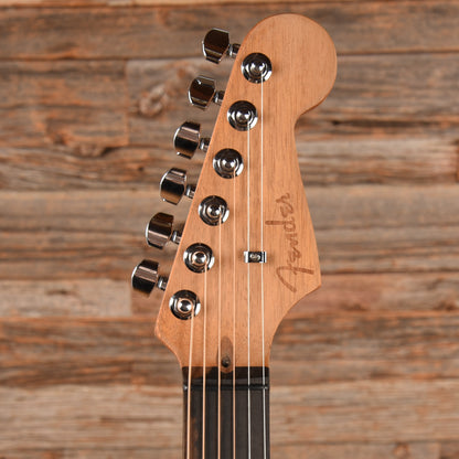 Fender American Acoustasonic Jazzmaster Black Paisley 2022 Acoustic Guitars / Built-in Electronics