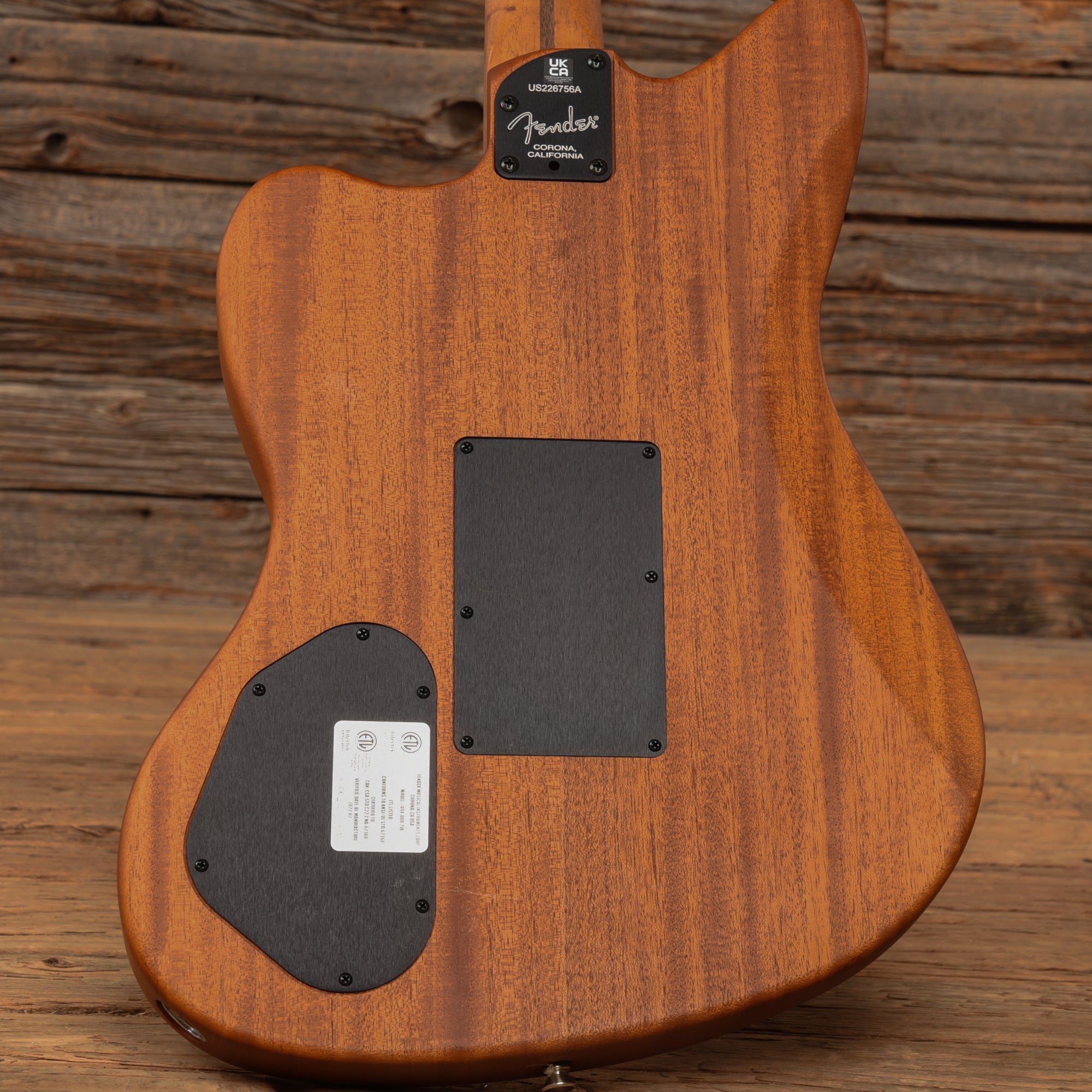 Fender American Acoustasonic Jazzmaster Black Paisley 2022 Acoustic Guitars / Built-in Electronics