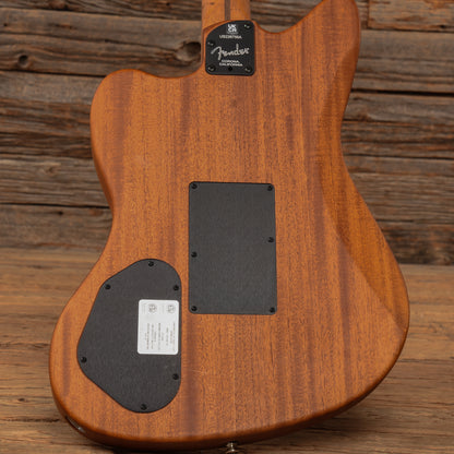 Fender American Acoustasonic Jazzmaster Black Paisley 2022 Acoustic Guitars / Built-in Electronics