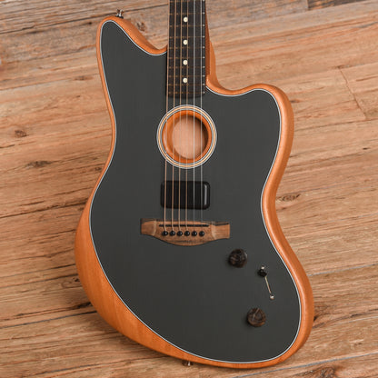 Fender American Acoustasonic Jazzmaster Tungsten 2021 Acoustic Guitars / Built-in Electronics