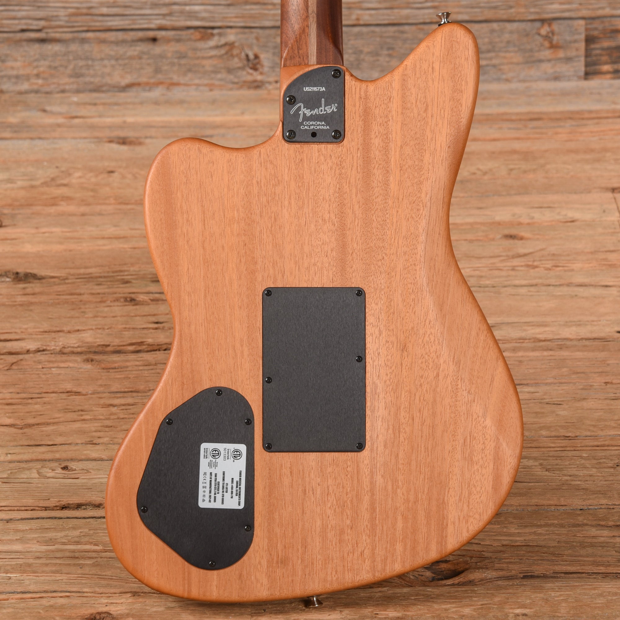 Fender American Acoustasonic Jazzmaster Tungsten 2021 Acoustic Guitars / Built-in Electronics