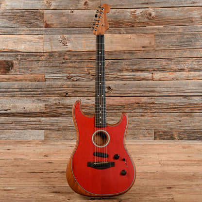 Fender American Acoustasonic Stratocaster Dakota Red 2020 Acoustic Guitars / Built-in Electronics