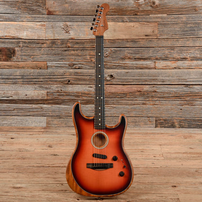Fender American Acoustasonic Stratocaster Sunburst 2021 Acoustic Guitars / Built-in Electronics