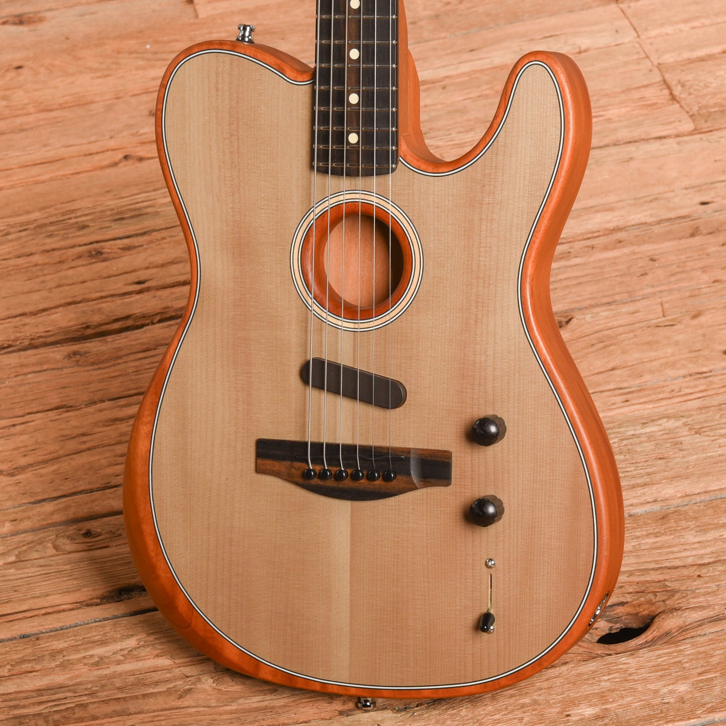 Fender American Acoustasonic Telecaster Sonic Grey 2019 Acoustic Guitars / Built-in Electronics